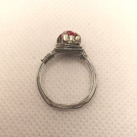 Handmade wire wrap ring 🔥🧱 - Picture 2 of 5